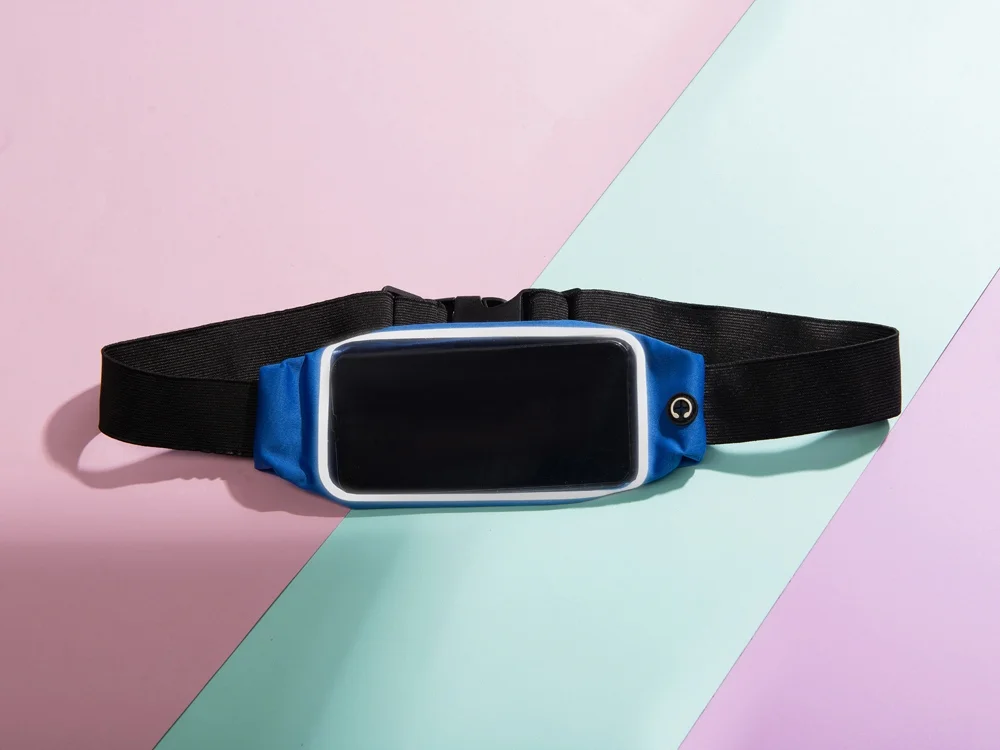 Сумка на пояс Спринт синий/черный/прозрачный - фото 7