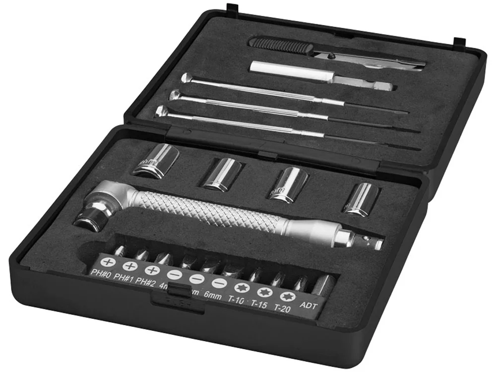 Набор инструментов черный/серебристый - фото 5