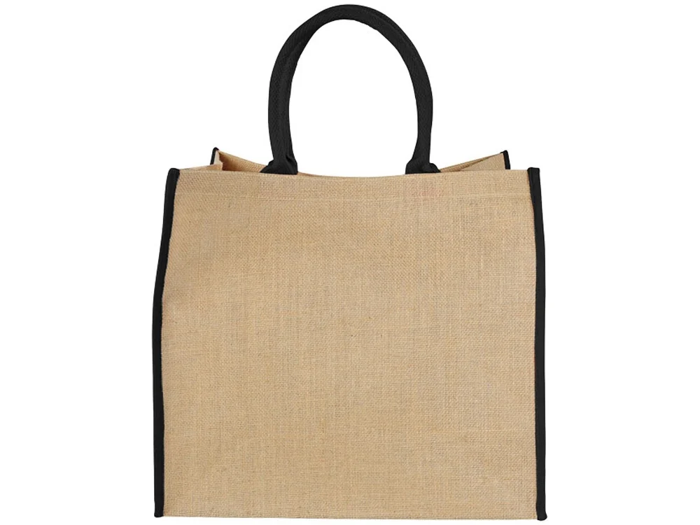 Сумка для покупок 280 г/м2 натуральный/черный - фото 2
