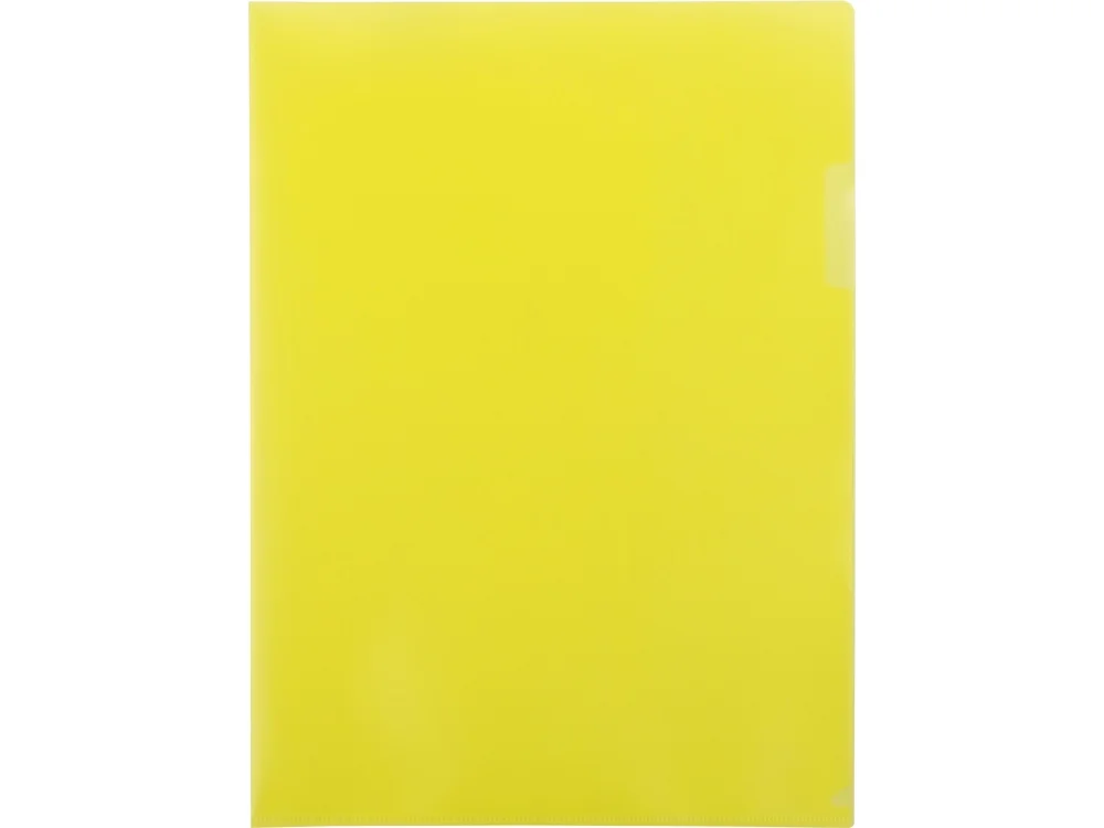 Папка- уголок А4 матовая желтый матовый - фото 3