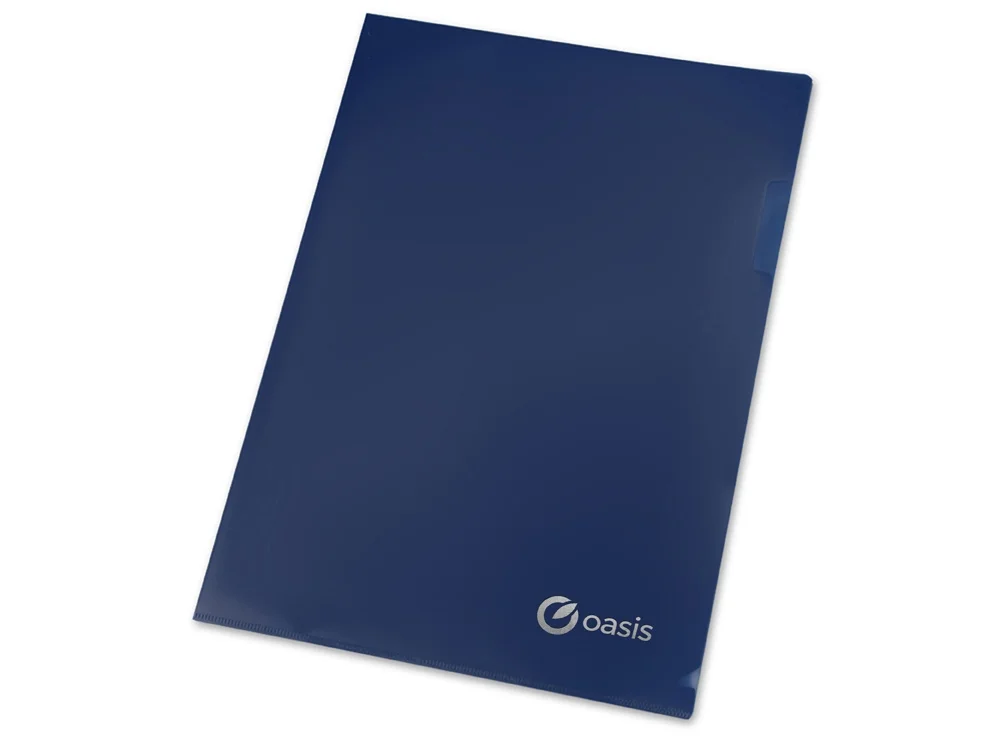 Папка- уголок А4 матовая синий матовый - фото 4