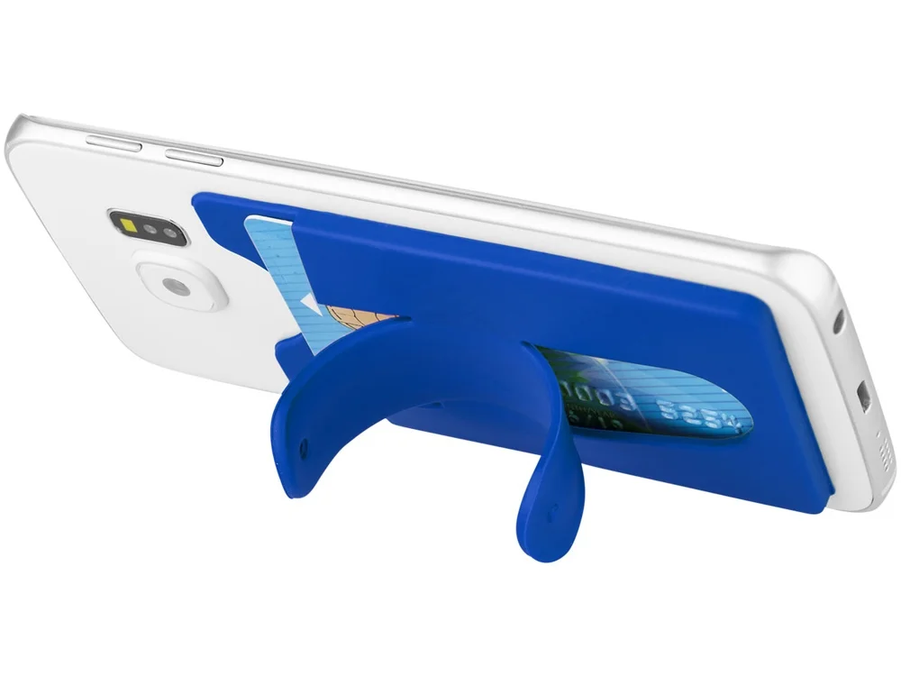 Футляр для кредитных карт с держателем мобильного ярко-синий - фото 3