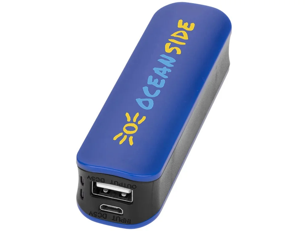 Внешний аккумулятор Edge 2000 mAh ярко-синий/черный - фото 6