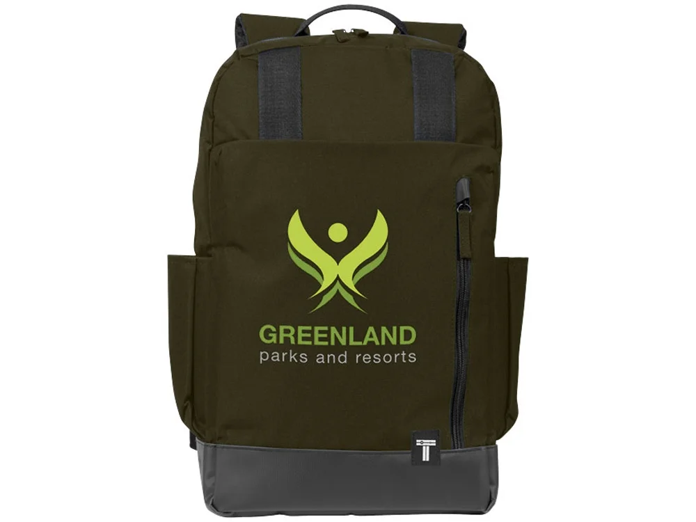 Рюкзак «Computer Daily» для ноутбука 15.6", зеленый оливковый/черный - фото 5