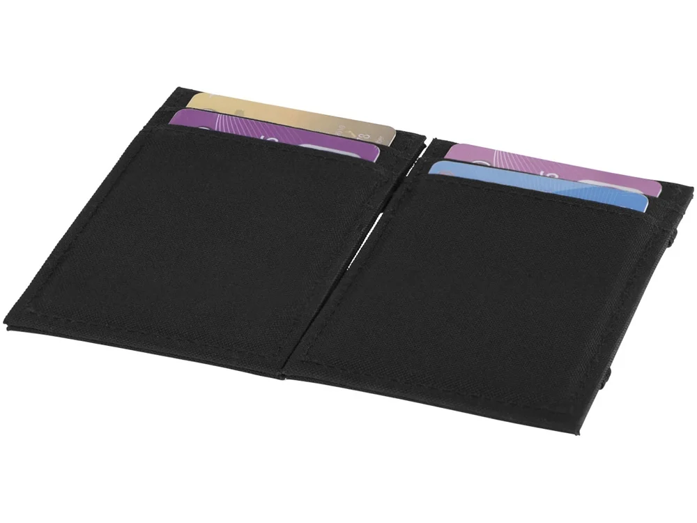Бумажник Adventurer с защитой от RFID считывания черный - фото 5