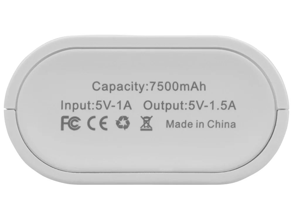 Внешний аккумулятор Lantern 7500 mAh белый - фото 5