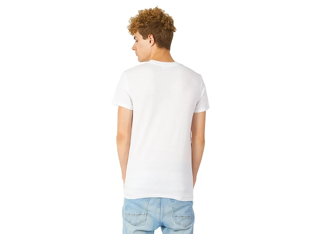 Футболка Sydney с подвернутыми рукавами мужская белый M - фото 3