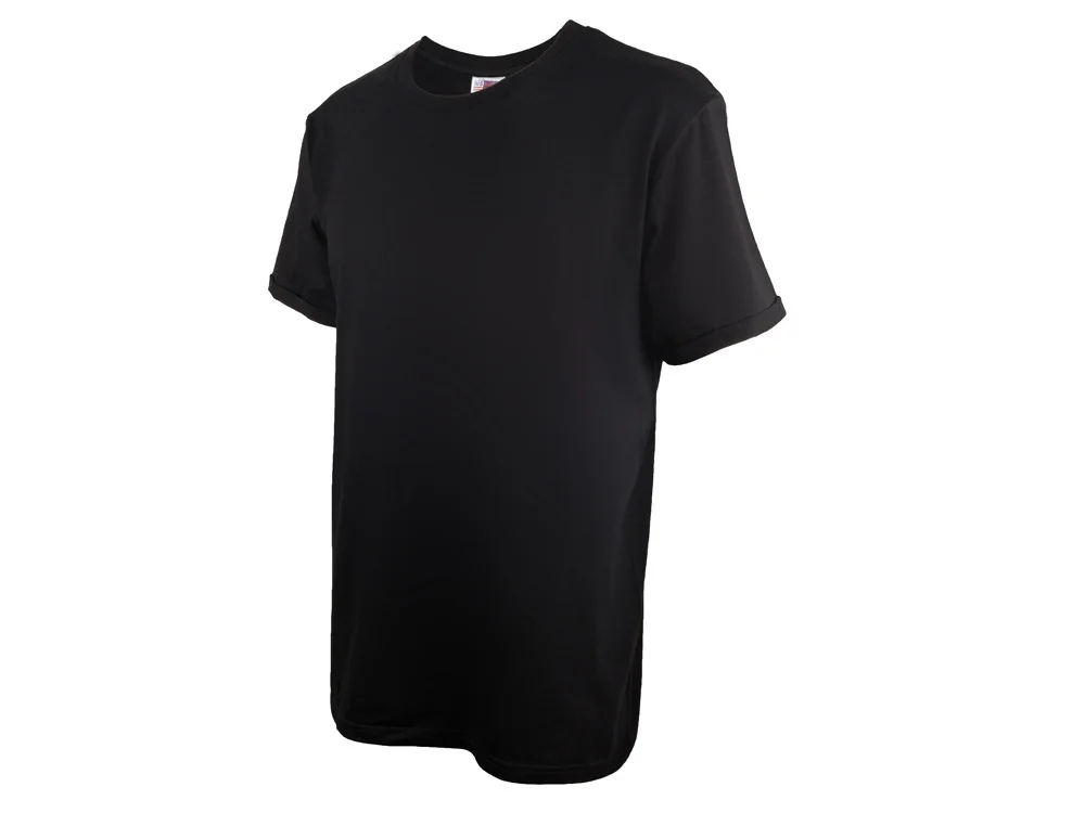 Футболка «Sydney» с подвернутыми рукавами, мужская, черный, XL