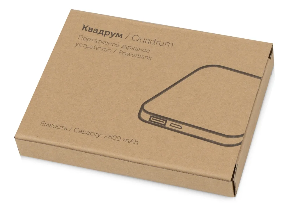 Внешний аккумулятор Квадрум 2600 mAh белый/черный - фото 8