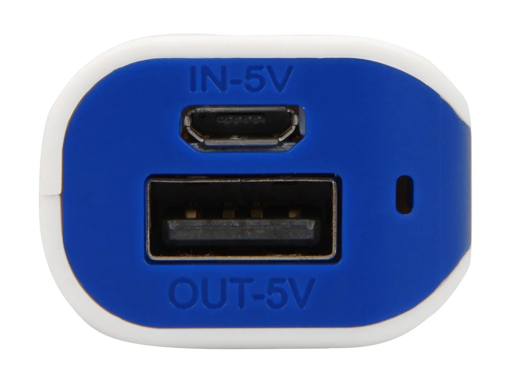 Внешний аккумулятор «Basis», 2000 mAh, белый/синий - фото 3