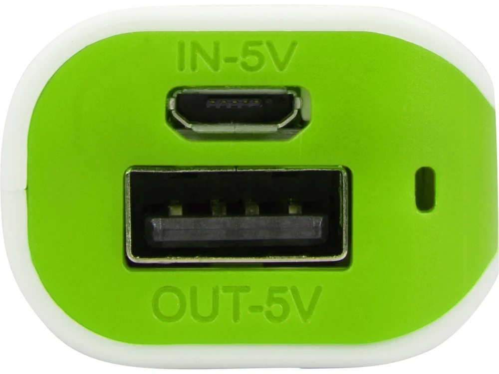 Внешний аккумулятор «Basis», 2000 mAh, белый/зеленое яблоко - фото 3