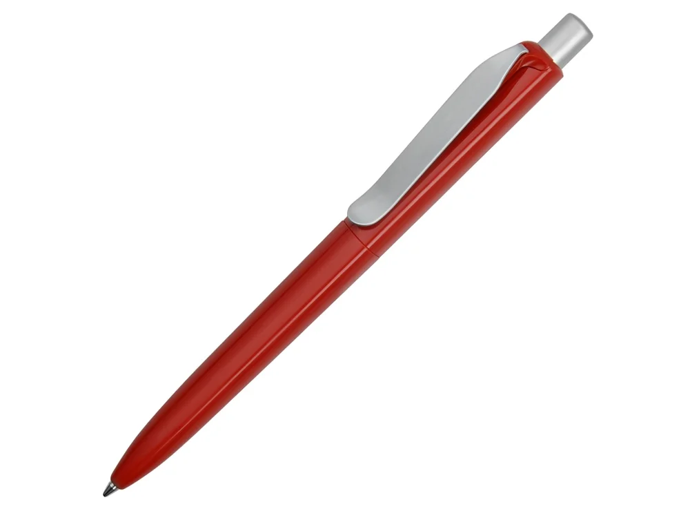 Ручка пластиковая шариковая Prodir DS8 PSP красный/серебристый - фото 1