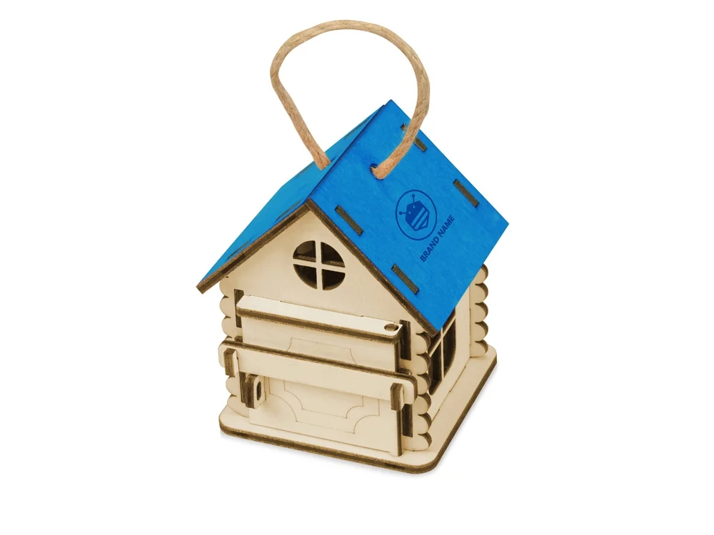 Игрушка-упаковка «Домик», синий/натуральный - фото 2