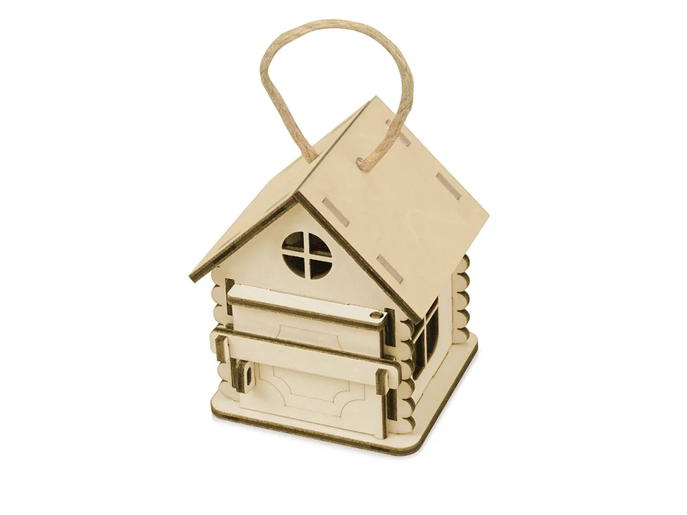 Игрушка-упаковка Домик натуральный