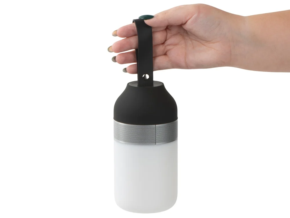 Беспроводная колонка «Lantern» со встроенным светильником, IPX4, черный/серебристый/белый - фото 7