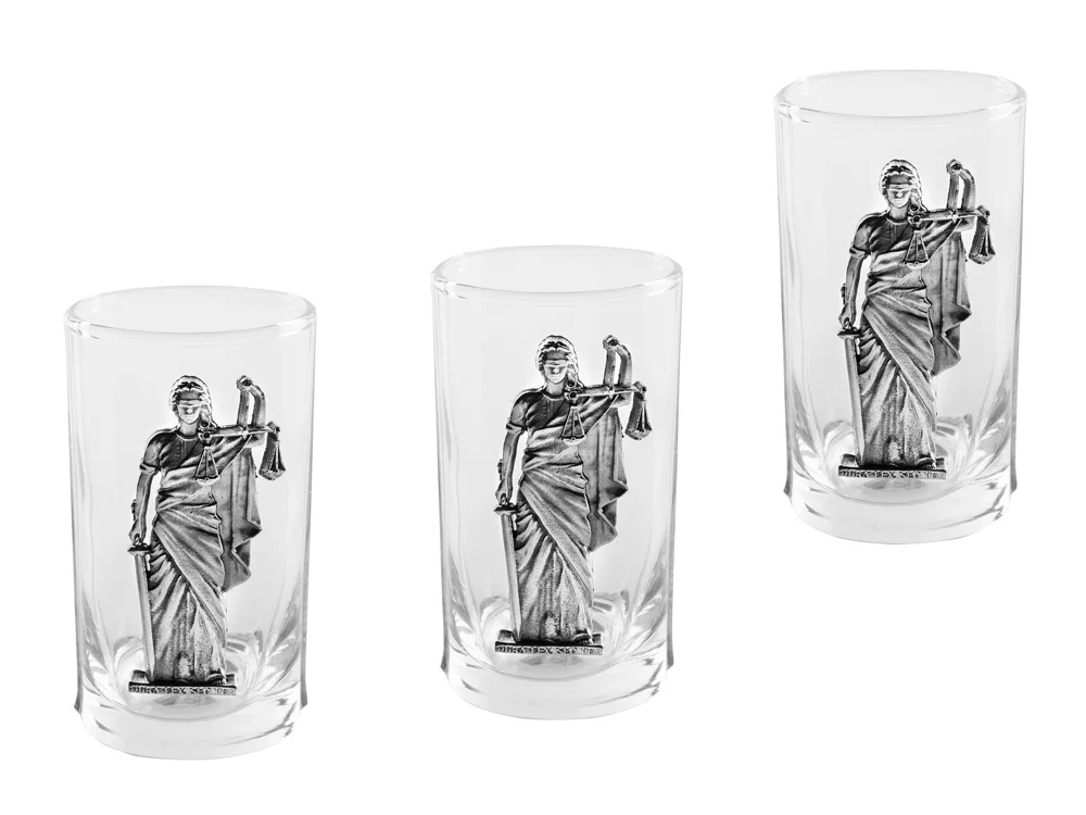 Набор со штофом «Юридический», прозрачный, серебристый - фото 3