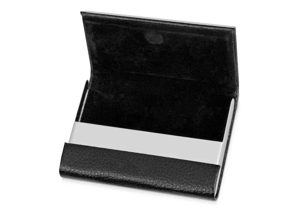 Визитница, черный/серебристый - фото 2