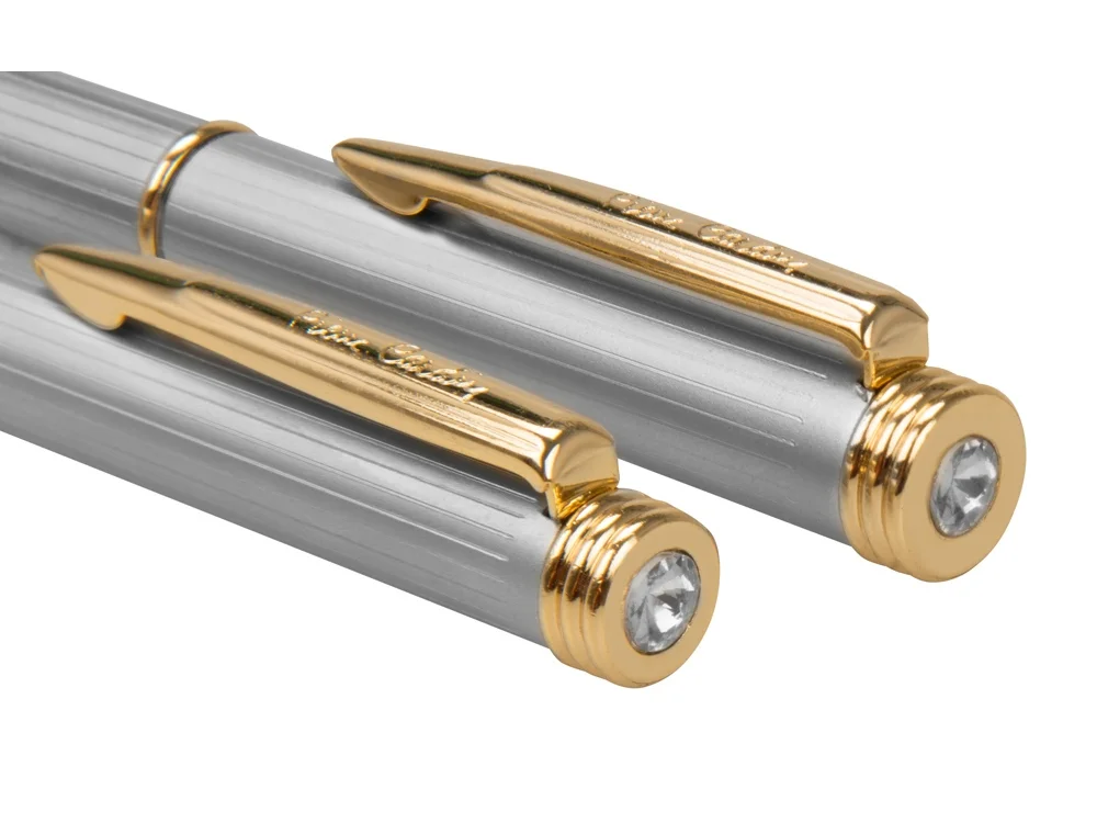 Набор «Pen and Pen»: ручка шариковая, ручка-роллер, серебристо-бежевый - фото 3