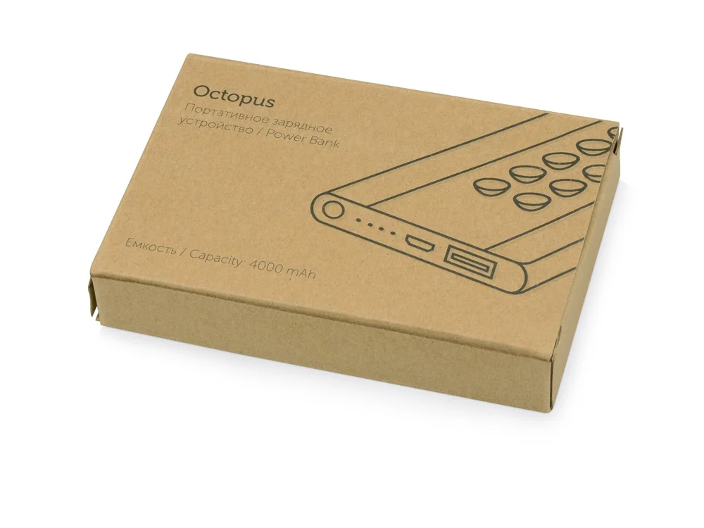 Внешний аккумулятор Octopus 4000 mAh черный/серебристый - фото 7