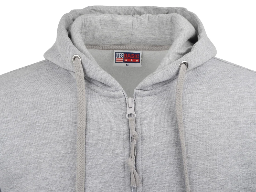 Толстовка на молнии "Perform" мужская, серый меланж, 2XL - фото 4