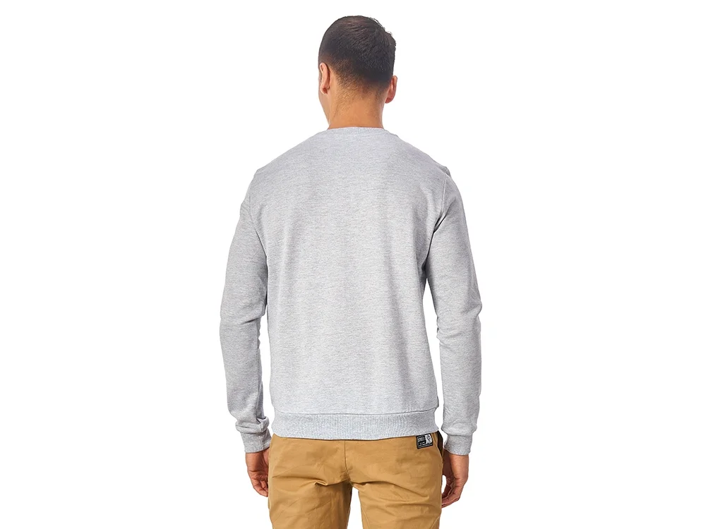 Свитшот Motion с начесом унисекс серый меланж XS - фото 5