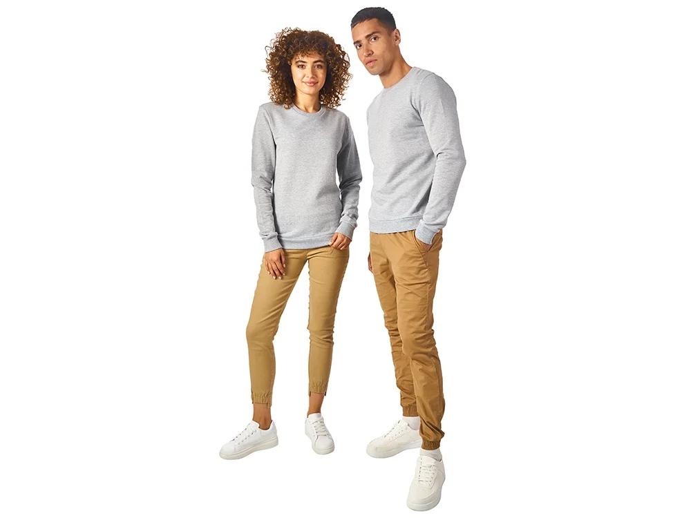 Свитшот Motion с начесом унисекс серый меланж XS - фото 6