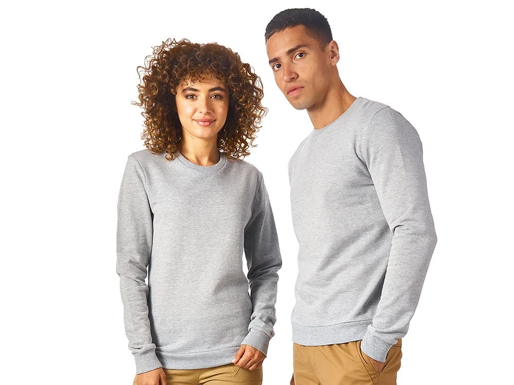 Свитшот Motion с начесом унисекс серый меланж S