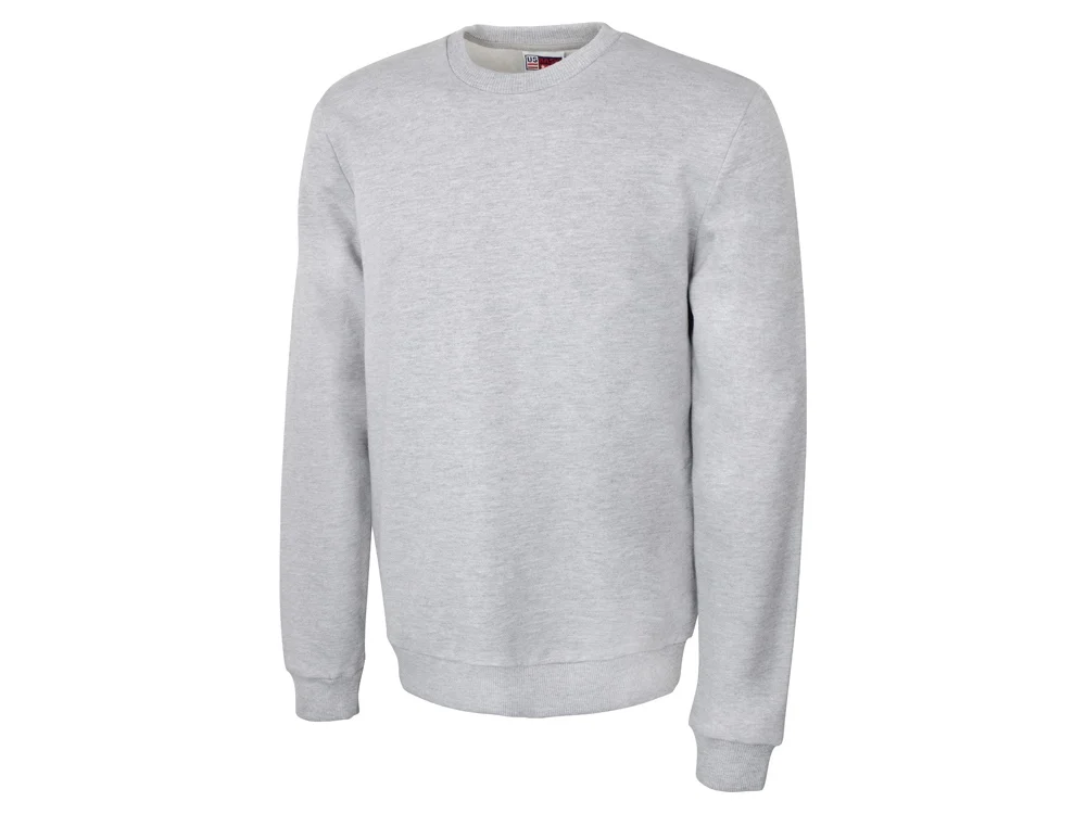 Свитшот Motion с начесом унисекс серый меланж S - фото 7