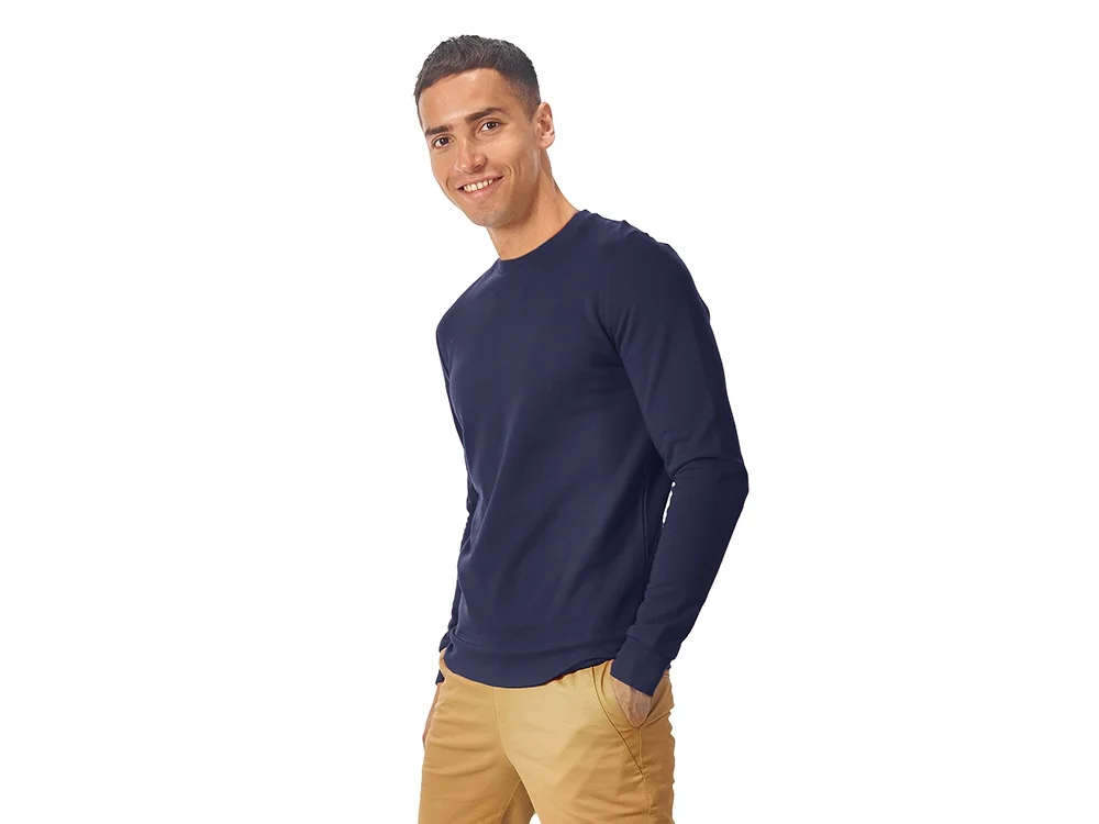 Свитшот Motion с начесом унисекс синий нэйви XS - фото 4