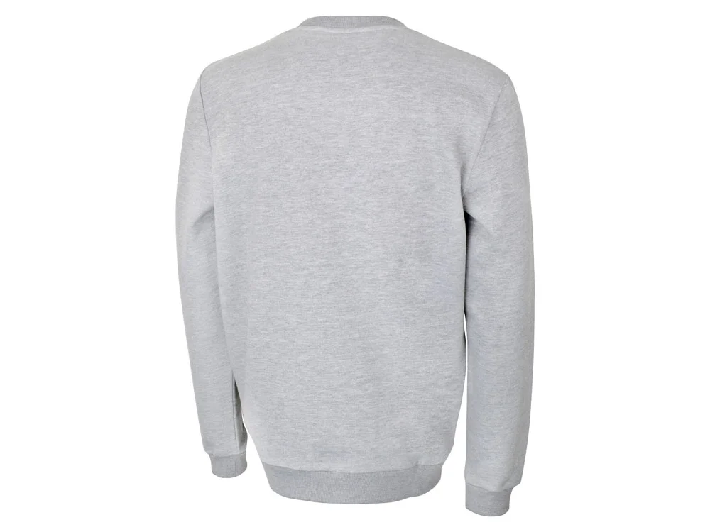 Свитшот Motion с начесом унисекс серый меланж S - фото 2