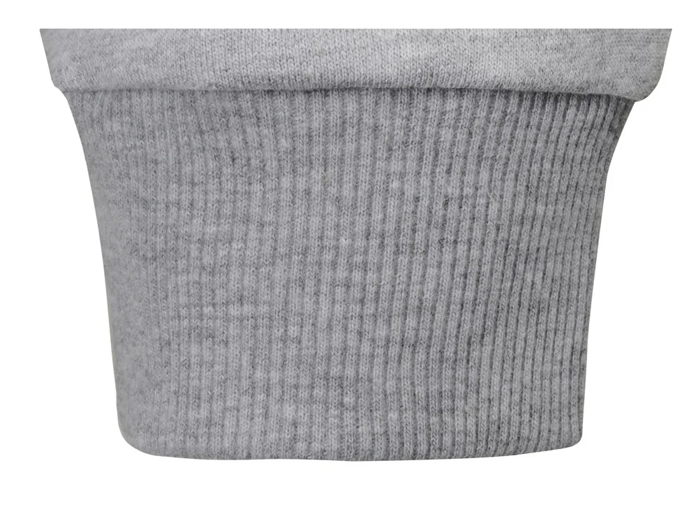 Свитшот Motion с начесом унисекс серый меланж S - фото 5