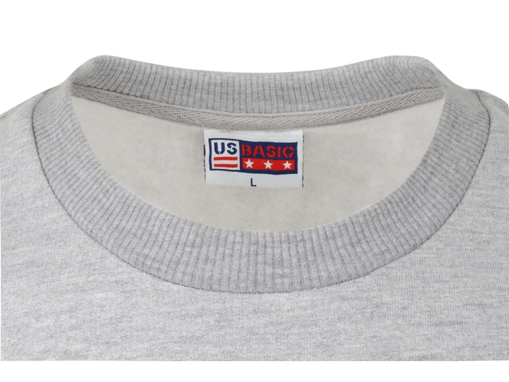 Свитшот Motion с начесом унисекс серый меланж L - фото 3