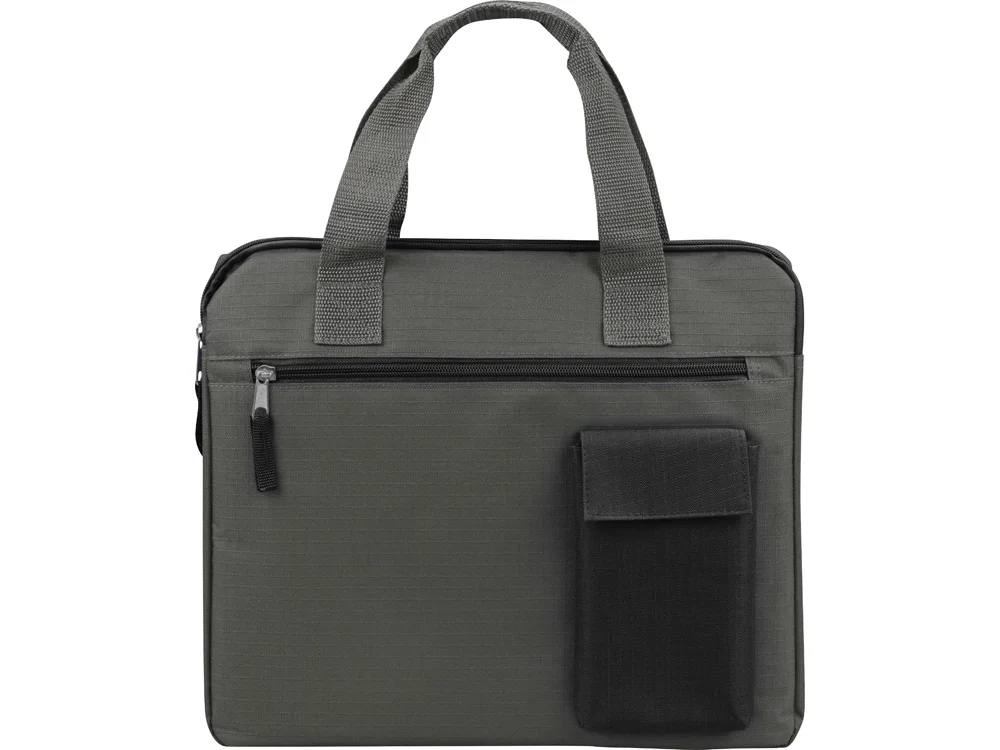 Конференц сумка для документов «Session», серый/черный - фото 3
