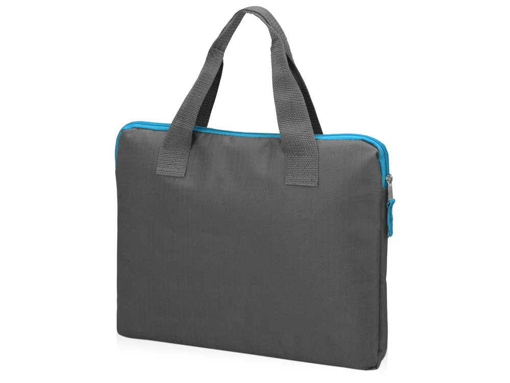 Конференц сумка для документов «Session», серый/голубой - фото 2