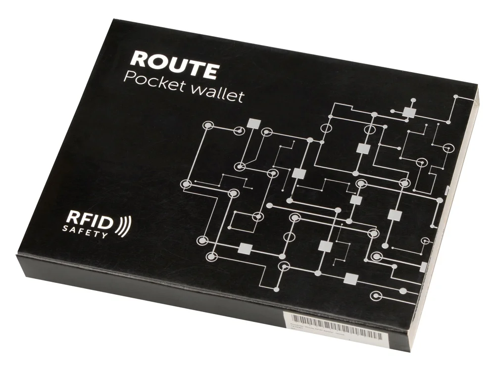 Кошелек Route с защитой от RFID считывания синий - фото 5