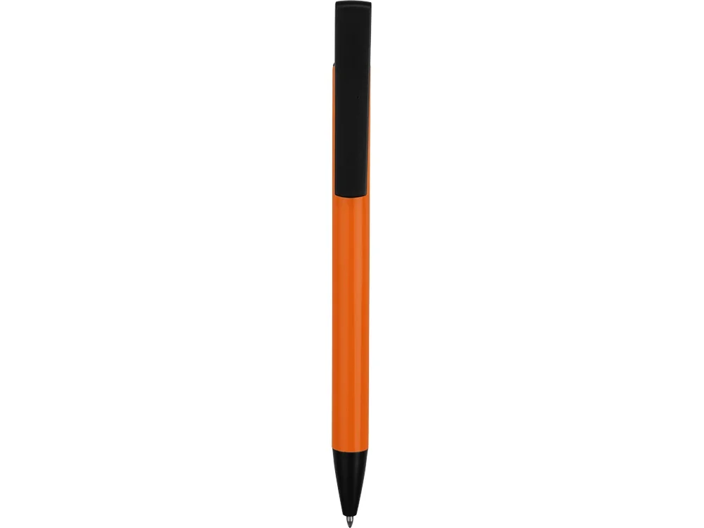 Ручка-подставка шариковая Кипер Металл оранжевый/черный - фото 3