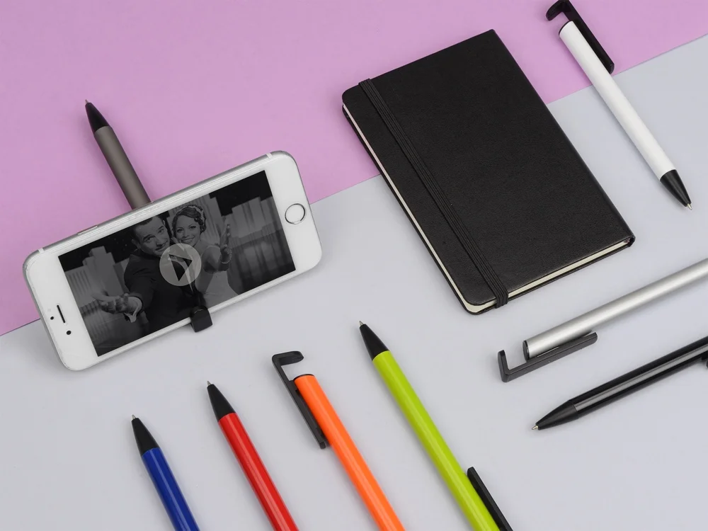 Ручка-подставка шариковая «Кипер Металл», зеленое яблоко/черный - фото 5