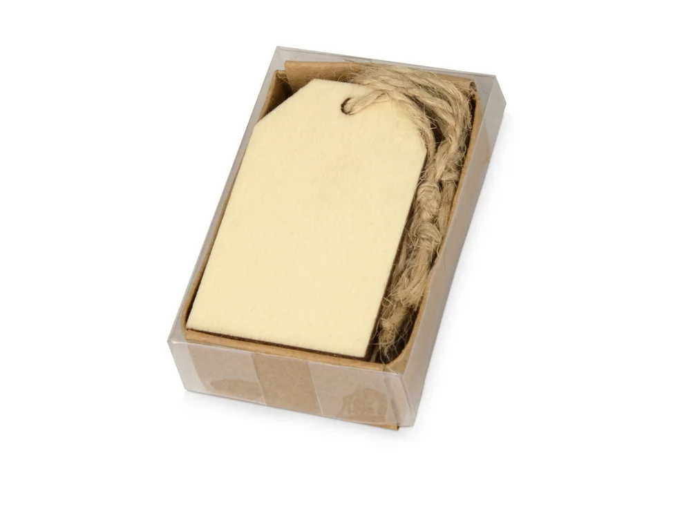 Набор деревянных ярлыков, 3 х 5 см, натуральный - фото 4