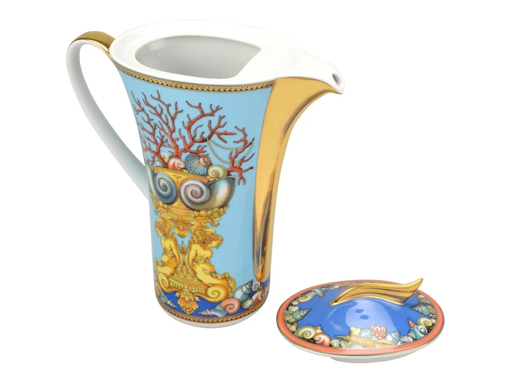 Кофейник La Mer голубой/синий/желтый 1200 мл - фото 2