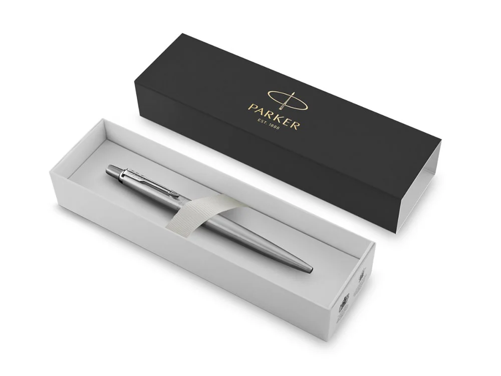 Ручка шариковая Parker Jotter Essential серебристый - фото 3
