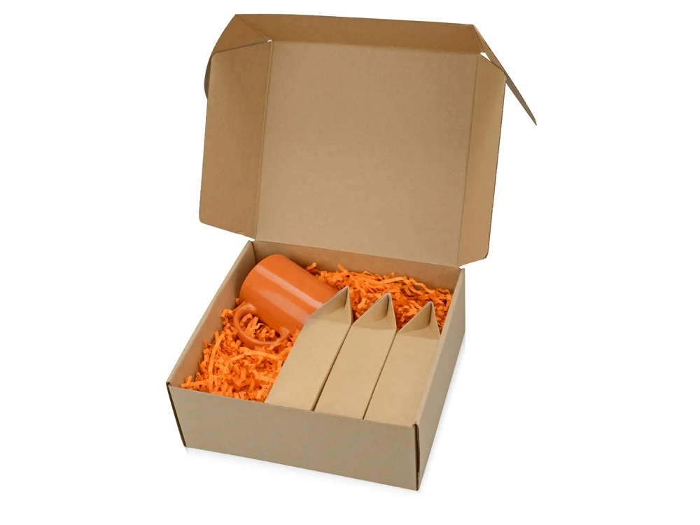 Подарочный набор Tea Trio Superior с тремя видами чая оранжевый