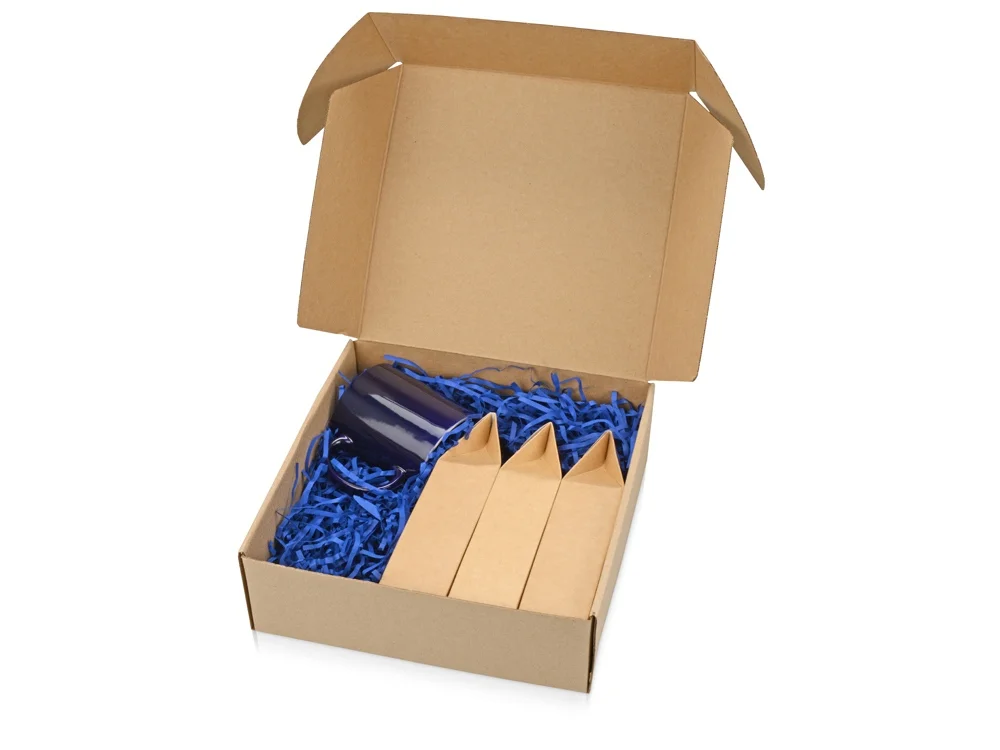 Подарочный набор Tea Trio Superior с тремя видами чая синий