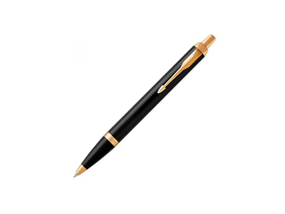 Ручка шариковая Parker IM Core Black GT черный глянцевый/золотистый - фото 1