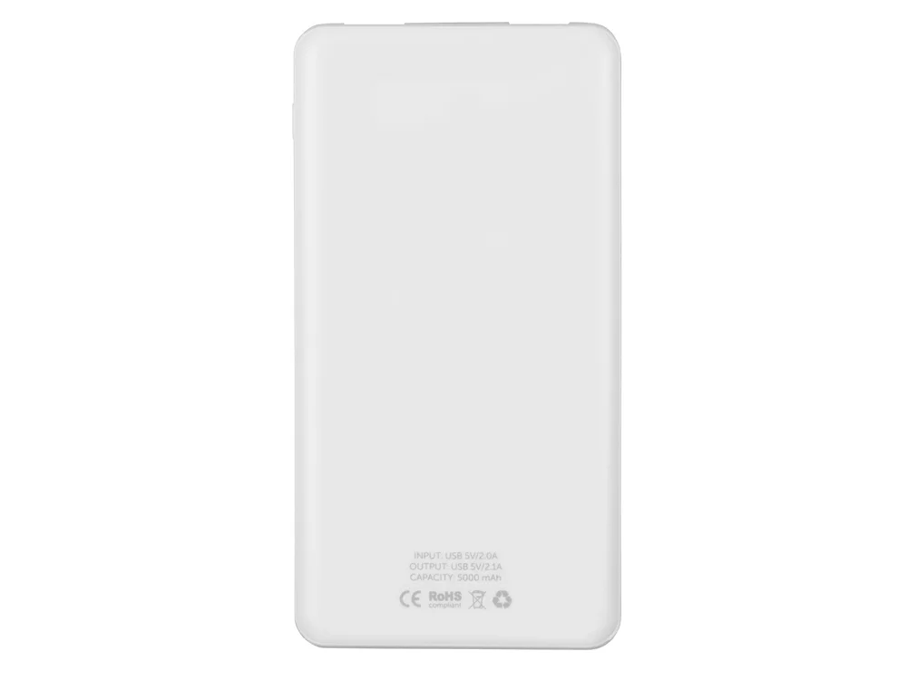 Внешний аккумулятор Blank с USB Type-C 5000 mAh белый - фото 6