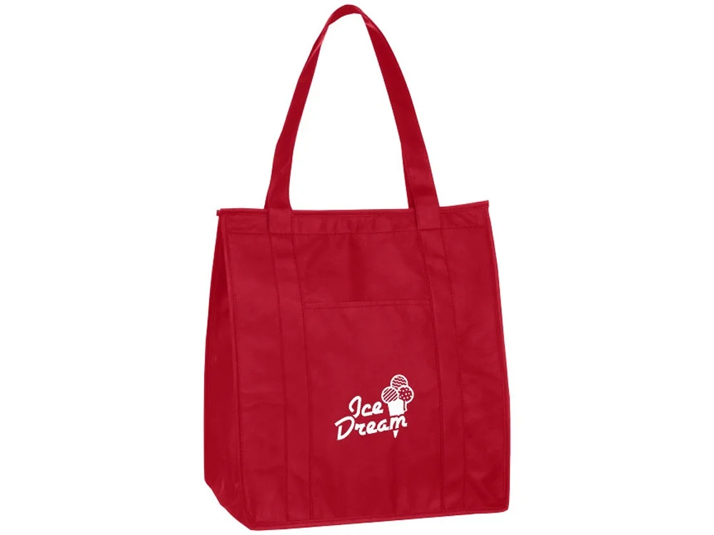 Сумка для покупок «Zeus» с изоляцией, 80 г/м2, красный - фото 5