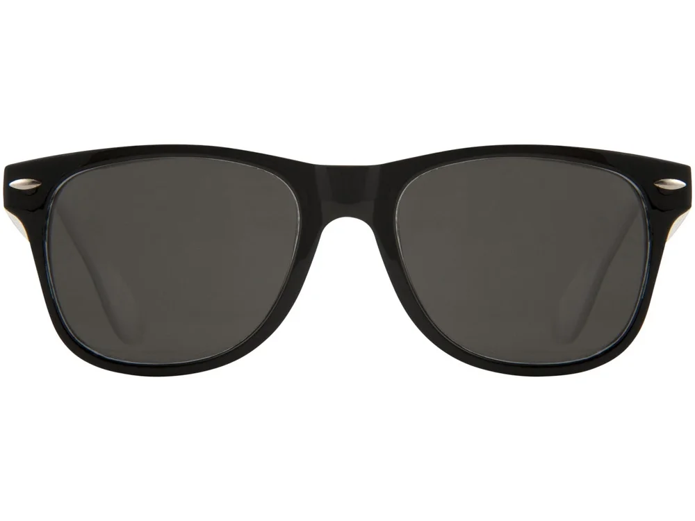 Очки солнцезащитные «Sun Ray» с цветной вставкой, белый/черный - фото 2