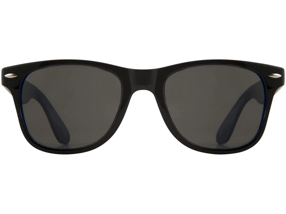 Очки солнцезащитные «Sun Ray» с цветной вставкой, голубой/черный - фото 2