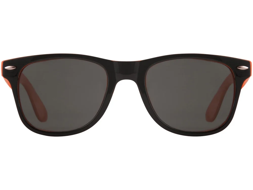 Очки солнцезащитные «Sun Ray» с цветной вставкой, оранжевый/черный - фото 2