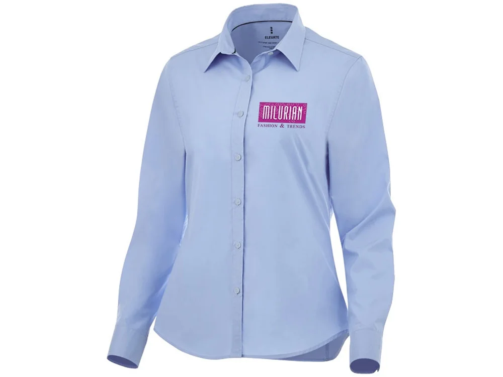 Рубашка Hamell женская с длинными рукавами светло-синий M - фото 5