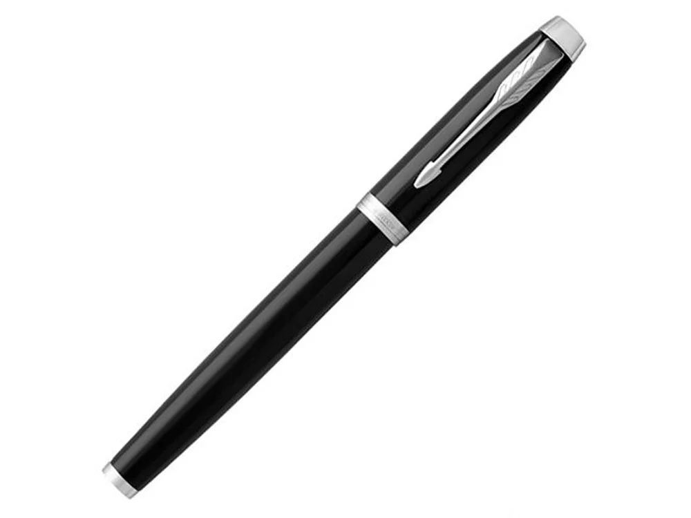 Ручка роллер Parker IM Core Black CT черный глянцевый/серебристый - фото 2